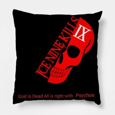 Skull Of Nine Throw Pillow Official Ice Nine Kills Merch