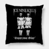 Twin Sisters Throw Pillow Official Ice Nine Kills Merch