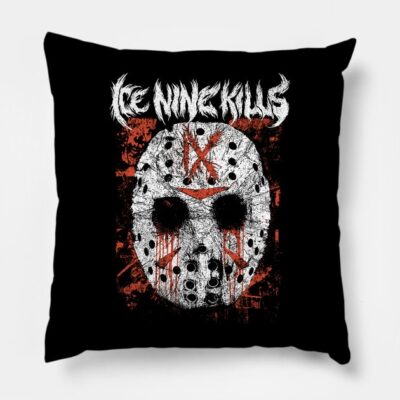 The Mask Of Metal Throw Pillow Official Ice Nine Kills Merch