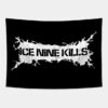 White Distressed Ice Nine Kill Tapestry Official Ice Nine Kills Merch