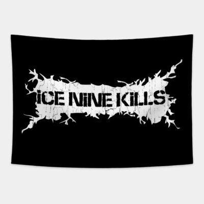 White Distressed Ice Nine Kill Tapestry Official Ice Nine Kills Merch