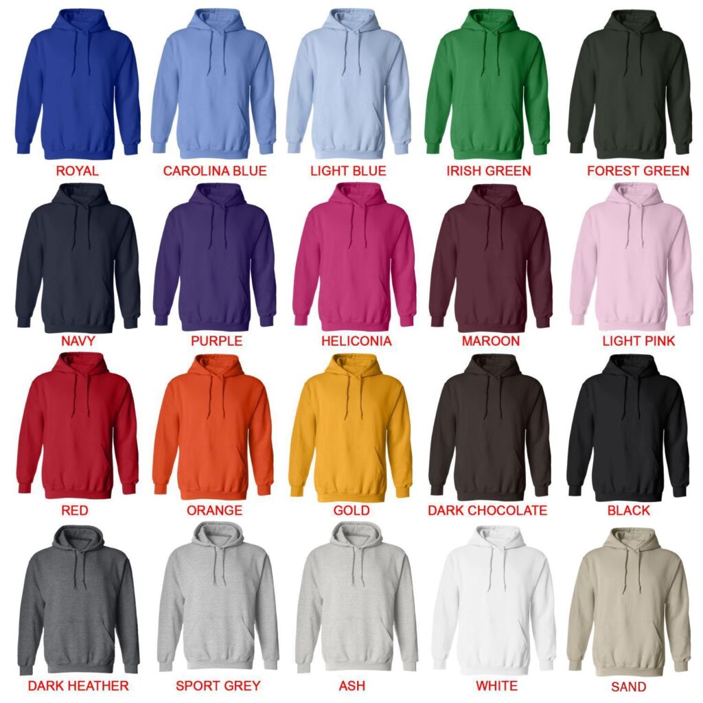 hoodie color chart - Ice Nine Kills Store